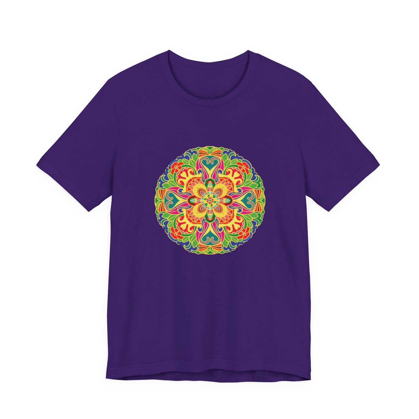 Colorful Mandala T-Shirt | Vibrant Bohemian Art | Meditation & Yoga Tee