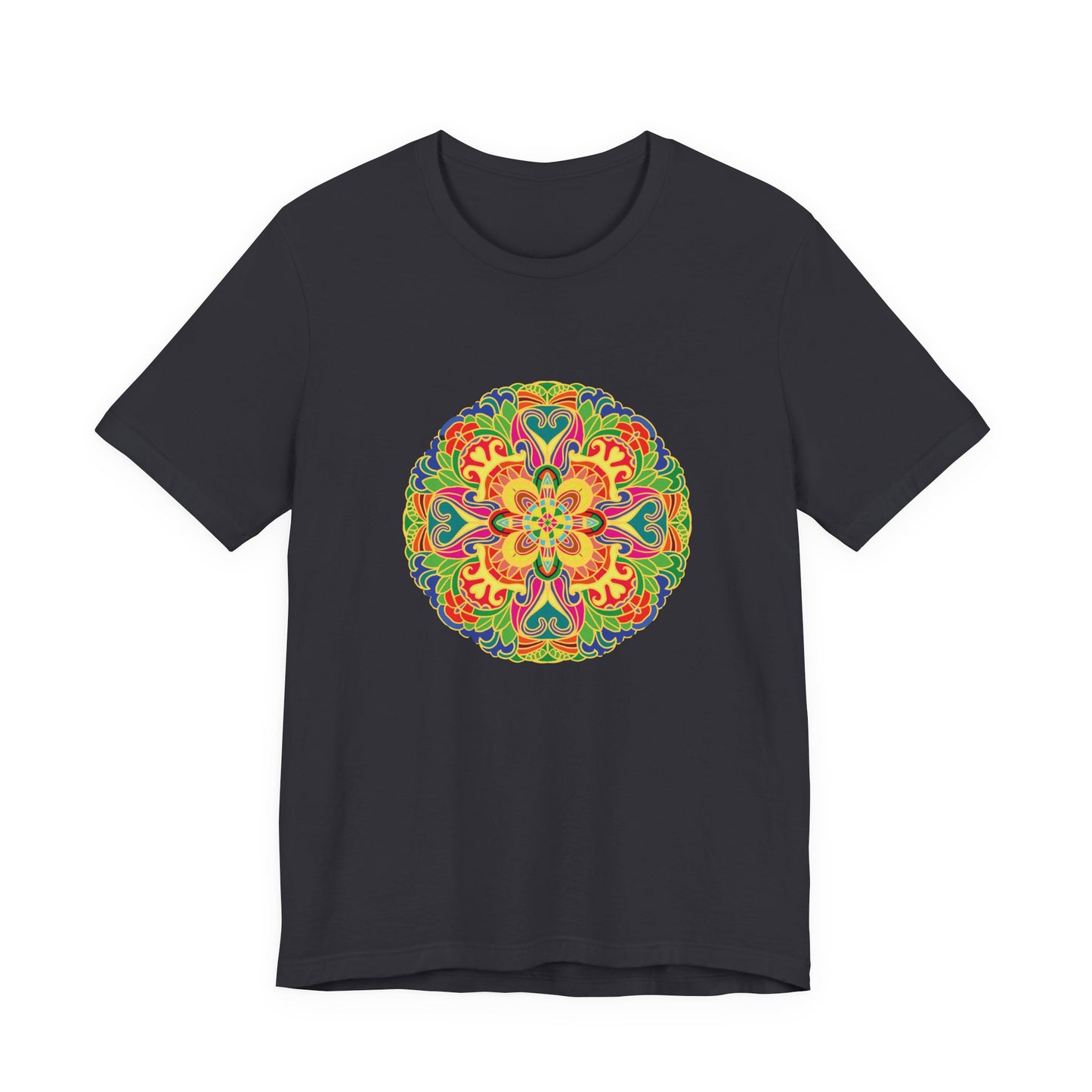 Colorful Mandala T-Shirt | Vibrant Bohemian Art | Meditation & Yoga Tee