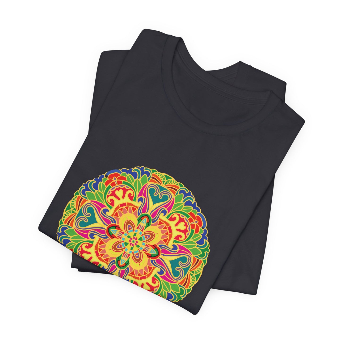 Colorful Mandala T-Shirt | Vibrant Bohemian Art | Meditation & Yoga Tee